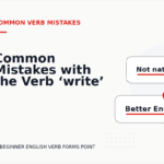Common Mistakes with the Verb ‘write’