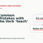 Common Mistakes with the Verb ‘teach’